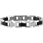 Stainless Steel 1/2 CTW Diamond Bracelet