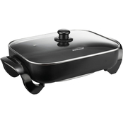 Brentwood 16 in. Electric Skillet with Glass Lid