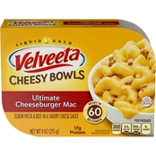 Kraft Velveeta Cheesy Bowls Cheeseburger Mac 9 oz.