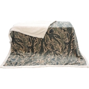 Uniformed Air Force Oversized Ultra Plush Sherpa and Fleece Blanket