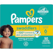 Pampers Swaddlers Giant Pack Diapers Size 6 (35+ lb.) 72 Count