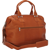Piel Leather Top Frame Carry On Bag
