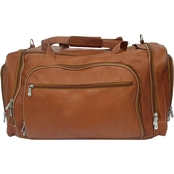 Piel Leather Multi Compartment Duffel Bag