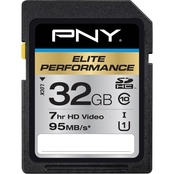PNY Technologies Elite Performance Class 10 95MB/Sec 32GB Memory Card