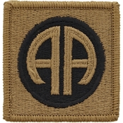 ARMY 82ND AIRBORNE PATCH, OCP, HOOK AND LOOP