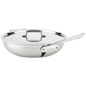 All-Clad d5 Brushed Stainless Steel 4 Qt. Weeknight Pan With Lid