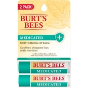 Burt's Bees Medicated Moisturizing Lip Balm with Menthol and Eucalyptus