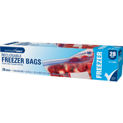 Exchange Select Reclosable Gallon Freezer Bags, 28 pk.