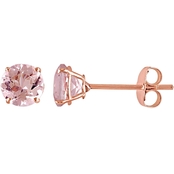Sofia B. 10K Pink Gold Morganite Ear Pin Earrings