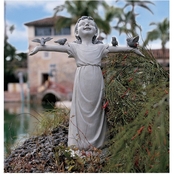Design Toscano Basking in God's Glory Little Girl Statue