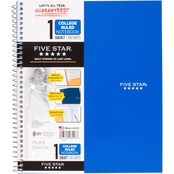 Five Star Wirebound College Ruled 1 Subject Notebook, 100 Sheets
