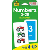 School Zone Number 0-25 Flash Cards