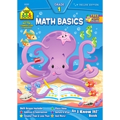 School Zone Math Basics G1 Deluxe Edition Workbook