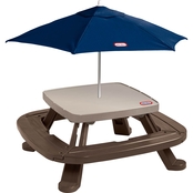 Little Tikes Fold 'N Store Picnic Table With Market Umbrella