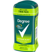 Degree for Men Extreme Blast Invisible Solid Deodorant 2 pk.