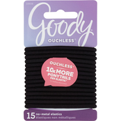 Goody Ouchless No Metal Hair Elastics 15 ct.