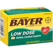 Bayer Aspirin Regimen, 81mg 120 Enteric Coated Tablets