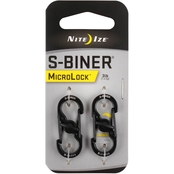 Nite Ize S Biner MicroLock, Black 2 pk.