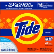 Tide Original HE Powder Laundry Detergent with Acti-Lift Crystals 66 Oz. 47 Loads
