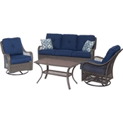 Hanover Orleans 4 pc. All Weather Patio Set