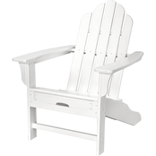 Hanover All-Weather Contoured Adirondack Chair with Hideaway Ottoman