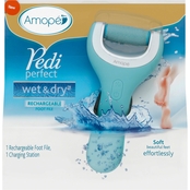 Amope Pedi Perfect Wet Dry Electronic Pedicure Foot File and Callus Remover