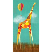 GreenBox Art Too Tall Giraffe Canvas Wall Art 12 x 24