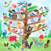 GreenBox Art Tree of Life Critters Canvas Wall Art 24 x 24