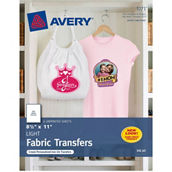 Avery Tshirt Transfers for Inkjet Printers 8.5 x 11 in., 6 pk.