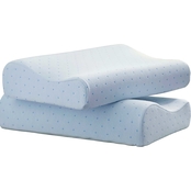 Arctic Sleep by Pure Rest Cool Blue Memory Foam Contour Pillow