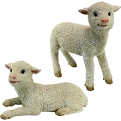 Design Toscano Ramses and Aries Lamb Statues: Set of Two