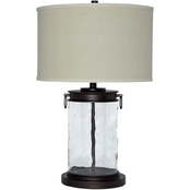 Signature Design by Ashley Tailynn Glass Table Lamp with Shade