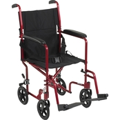 Drive Medical Lightweight Transport Wheelchair, 19 In. Seat