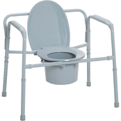 Drive Medical Heavy Duty Bariatric Folding Bedside Commode Chair