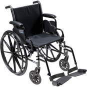 Drive Medical Cruiser III 18 In. Light Weight Wheelchair with Swing Away Footrest
