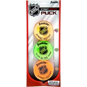 Franklin Sports NHL Street Hockey Puck Combo, 3 Pk.