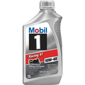 Mobil 1 Racing 4T 10W-40 Motor Oil, 1 Qt.