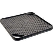 Char-Broil Cast Iron 10.5 in. Square Reversible Grill Topper