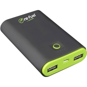 Re-Fuel The Techie 7800mAh Rechargeable Powerbank with 2amp dual USB ports