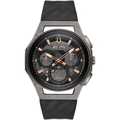 Bulova Men's Curv The World's First Curved Chronograph Movement Watch 98A162