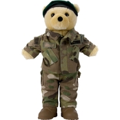 Bear Forces of America 11 in. Plush Bear in the Army Special Forces MCAM Uniform