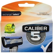 Exchange Select Caliber 5 Blade Razor Replacement Cartridges 4 ct.