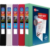 Avery Heavy Duty View Binder, 1 in. (220 Sheet Capacity), Assorted