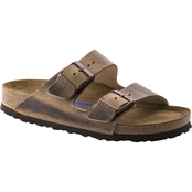 Birkenstock Arizona Soft Footbed Oiled Leather Two Strap Sandals