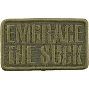 Brigade Qm Morale Patch: Embrace The Suck- Gray Scale