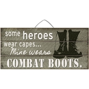 Highland Combat Boots Slat Sign 12 x 6
