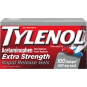 Tylenol Extra Strength Pain Reliever/Fever Reducer Rapid Release Gelcaps 100 ct.