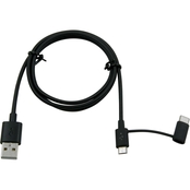 Powerzone 2-in-1 Type C Cable 3 ft.