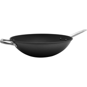 IMUSA 14 in. Light Cast Iron Wok with Stainless Steel Handle