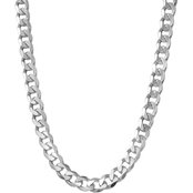 Sterling Silver 28 in. Curb Chain Necklace